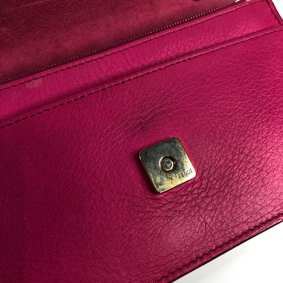 #3 Fendi Pink Vitello Flamingo Tube Wallet on Chain Sku# 85701 (Gently Used) - Picture 9 of 11